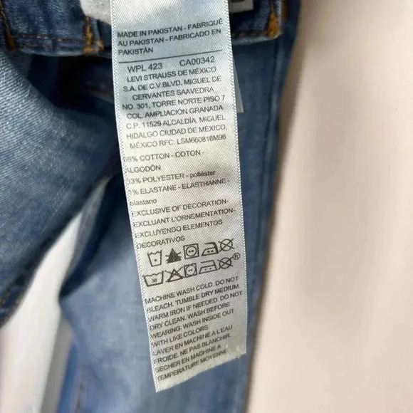 2/30 Levi’s Signature Straight Size 5 Regular Boys Jeans Denim Adjustable Waist - Picture 8 of 9